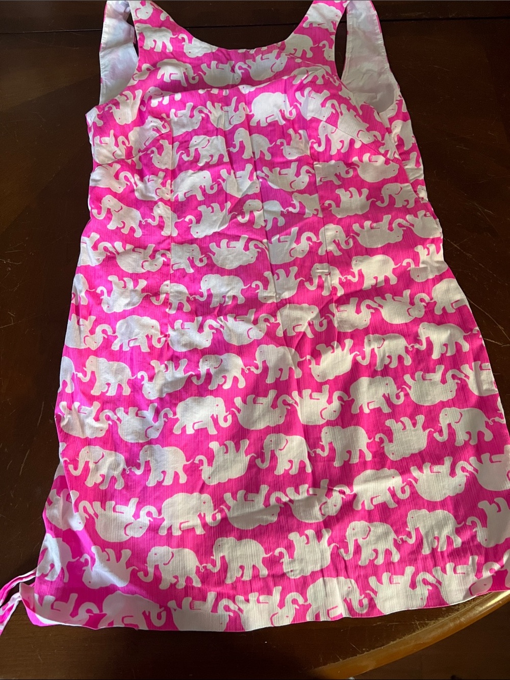 Lilly Pulitzer Pink and White Elephant Print Sundress. Size 8